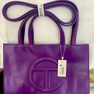 TELFAR medium shopper in purple/grape brand new